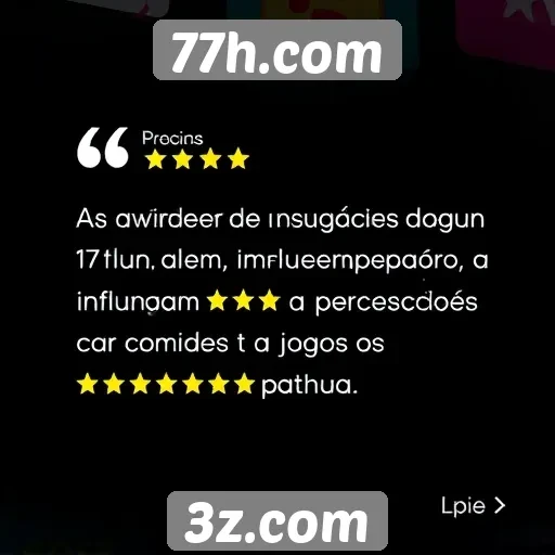 Impacto das avaliações de usuários no 77h.com